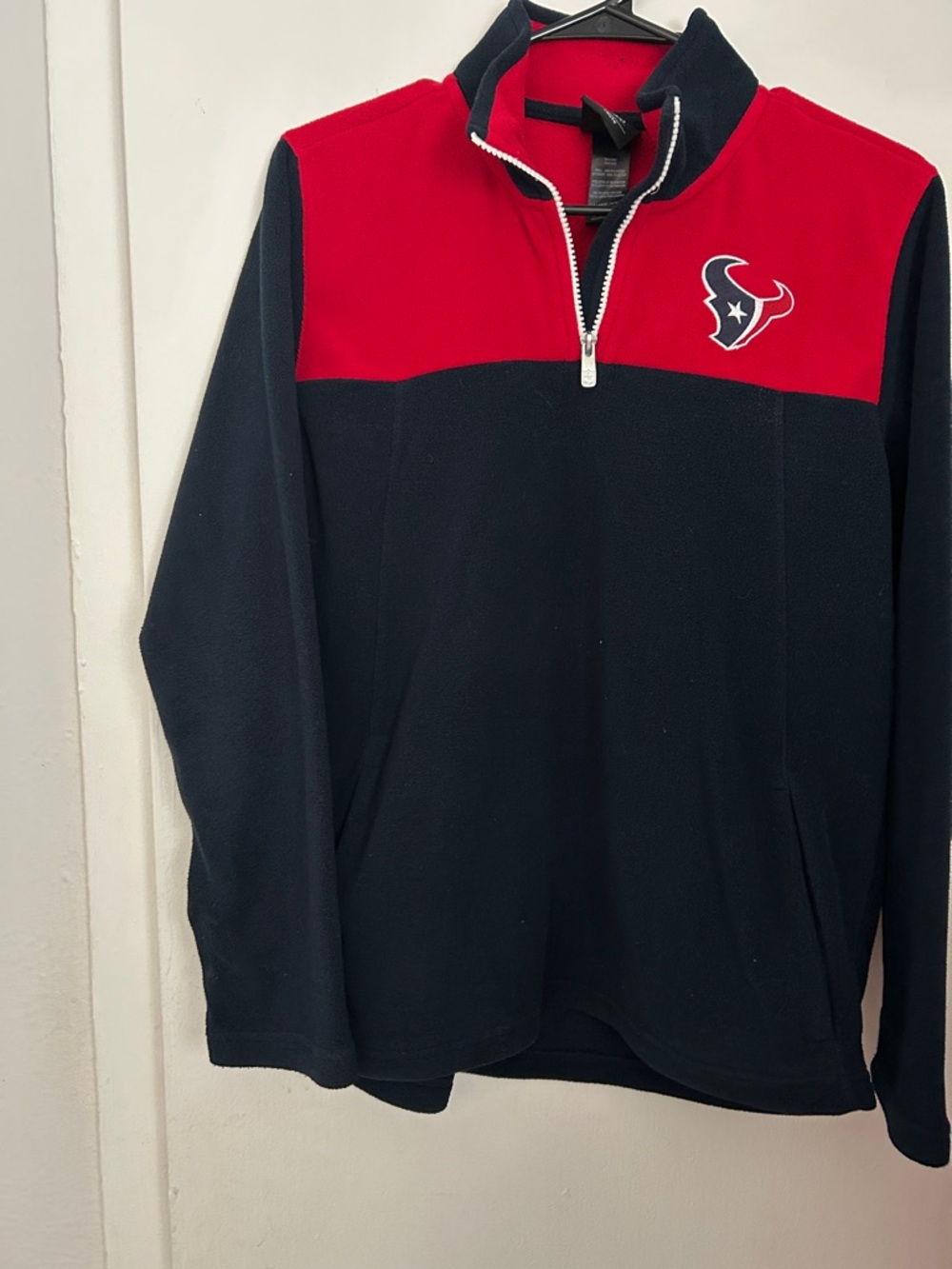 Men’s Houston Texan Fleece Pullover Hoodie, Youth- Large (14-16)